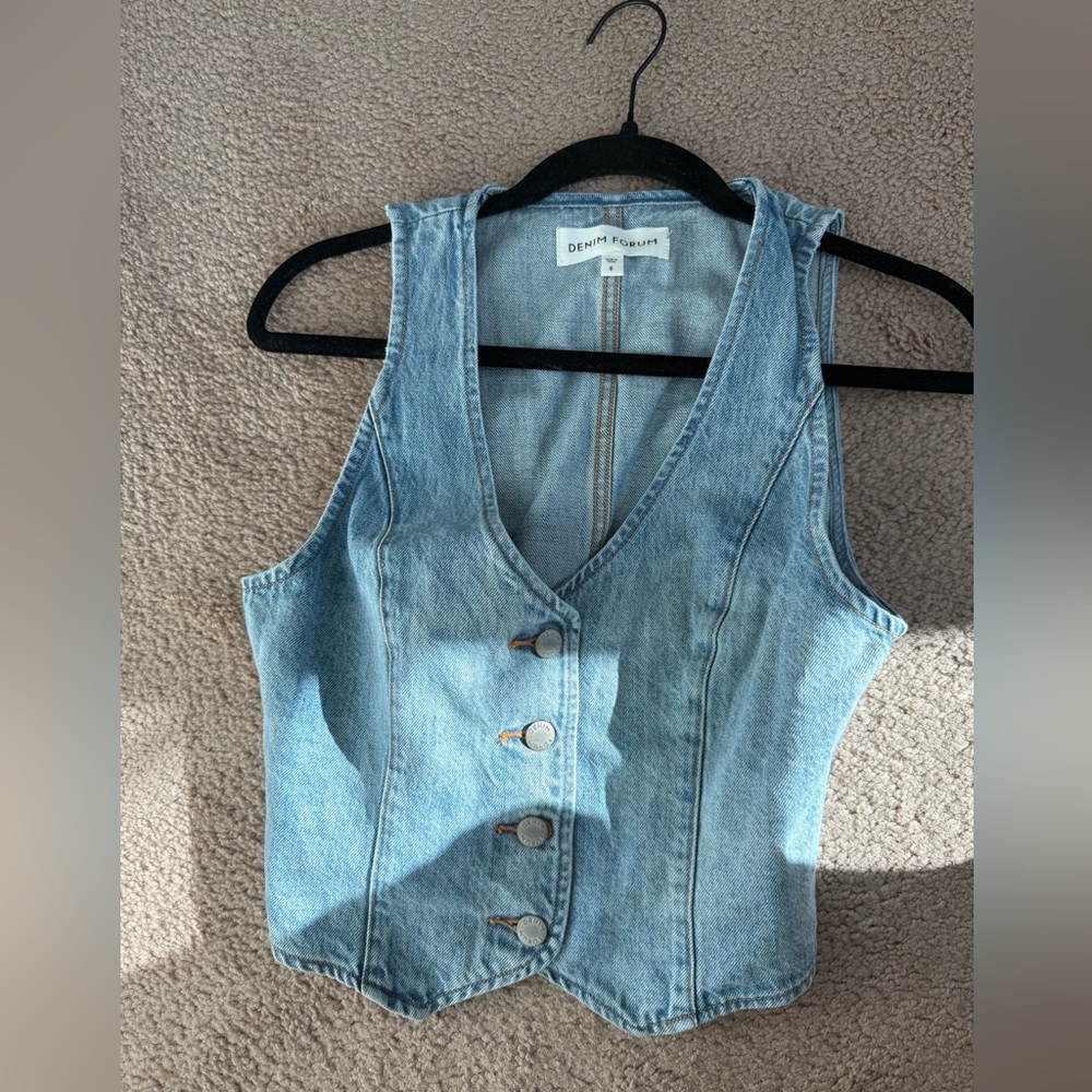 Aritzia Blue Denim Crop Top-BRAND NEW